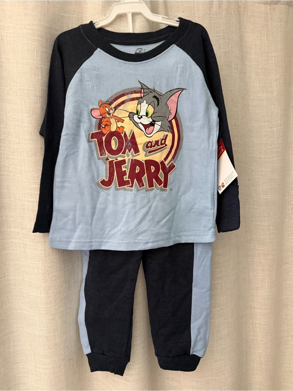Tom and Jerry Kids Set - Light Blue & Black NWT size 5